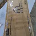 FTZxHKLX Modern 4 Drawer Dresser for Bedroom, Tall Bedroom Dresser with Large Drawer & Rose Gold Handles, Wooden Storage Organizer Cabinet Chest of Drawer for Closet, Living Room, Hallway, Black