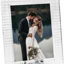 Crystal Wedding Frame 5x7Inch of Keepsake Photo Frames, Crystal Picture Frames with Embossed Design, Tabletop Display Decor Frame(Fit 5x7 Max Photos), Comes with Gift Box