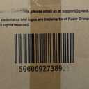 G-Rack Stackable Storage Organiser - Space-Efficient Plastic Storage Bin with Doors - Practical, Removable, Foldable Cabinet - Movable, Stackable Storage Bins - Transparent/White - Set of 4