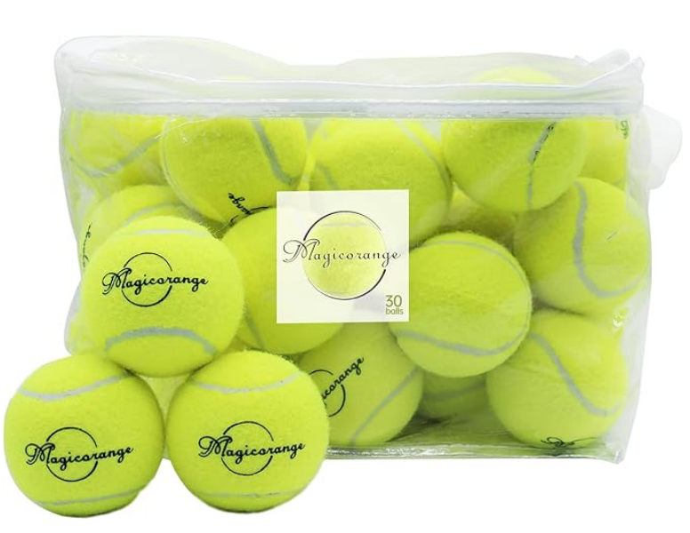 Magicorange Tennis Balls, 30 Pack Advanced Training Tennis Balls Practice Ball, Pet Dog Playing Balls,Good for Beginner Training Ball
