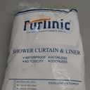 Furlinic Waffle Weave No Hook Shower Curtain with Snap in Liner,Honeycomb Textured Bathroom Curtains with See Through Top Window,Waterproof & Machine Washable,Hotel Quality,Beige,71x84 Inch