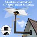 Starlink Mount Gen 3/4 with Adapter, 360° Adjustable Wall/Roof Mounting Kit with Telescoping Arm, Starlink Pole Mount Reinforced, Rustproof Weatherproof for Starlink Standard 4/4X/V3