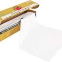 Thick White Plastic Disposable Plastic Tablecloth Roll with Easy Slide Cutter | 54 in Wide | Cover Square, Round, Foldable, Rectangle Table for Party, Birthday, Indoor, Outdoor, Events