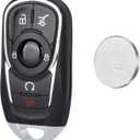Beefunny Keyless Entrty Smart Key Fob Replacement for Buick Enclave 2020-2024 Encore GX Key Remote Fob 433MHz ID46 Chip FCC ID:HYQ4ES P/N:13530511 (1)