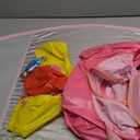 Baby Pool Float with Canopy, Inflatable Baby Swim Float with UPF50+ Sun Protection, Toddler Infant Pool Float with Toy Play Console Adjustable Safety Seat for Kids Girls Boys Aged 6-36 Months (Pink)