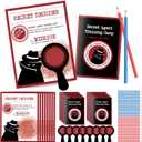 ReliThick 15 Sets Detective Party Favors Spy Secret Kit Escape Room Birthday Party Decoder with Agent Training Camp Notepads Cards Pens Treat Bags Stuffers Piata Filler Classroom Prizes