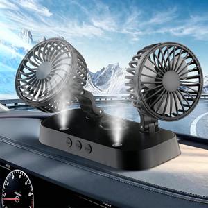 Car Fan, 12V Vehicle Fan for Car, SUV, RV - Powerful Air Circulator