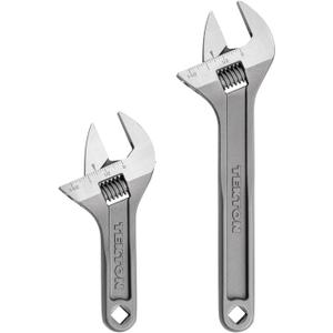 TEKTON Adjustable Wrench Set, 2-Piece (6, 9 in.) - 1-1/2 in. Jaw Capacity | WSA90000