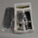 New Upgrade Double Sided Keypad Door Lock with Adjustable Deadlatch 2-3/8'' and 2-3/4'', Keyless Door Lock with Handle, Gate Lock for Outdoor Fences (Black)