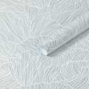Heroad Blue Peel and Stick Wallpaper Boho Contact Paper 17.3"x78.7" Neutral Wall Paper Modern Removable Self Adhesive Wallpaper for Bathroom Bedroom Cabinet Waterproof Striped Wall Decor Vinyl Roll