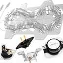 UpgradedDC47-00019A Dryer Heating Element for Samsung DVE50R5200W/A3 DV45H7000EW/A2 DV40J3000EW/A2 DVE50M7450W/A3 DV42H5000EW/A3 DV42H5200EW/A3 DVE50R5400V/A3 DV48H7400EW/A2 DV42H5200EP/A3