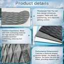 Nuanchu 12 Pcs Sup Deck Traction Pad Tail Pads Skid Proof for Stand up Paddle Board Long Board Surfboard Performance EVA 23.62 x 11.5 x 2 Inches