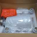 Bathroom Light Fixtures, Brushed Nickel Vanity Lights with Flared White Fabric Shade, 3 Light Wall Sconce, Modern Sconces Wall Lighting for Hallway Bedroom, VL837-BN-3