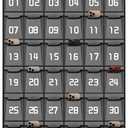Classroom Accessories Closet Pocket Chart for Cell Phones Holder Wall Door Hanging Organizer (36 Pockets Gray)