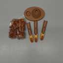 Acrylic Nail Practice Finger Kit, BORNBYME Acrylic Nail Training with 1 Base Stand, 3 Adjustable Fake Fingers, 100 Brown Nail Tips, Movable Training Nail Practice for Nail Beginner