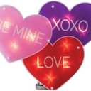 Impact 16 Lighted Valentines Day Heart - Be Mine XOXO Love Window Shimmer Decoration