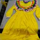 Mexican Traditional Dress for Girls National Dance Costumes Girl Princess Dress Cinco De Mayo Fiesta Carnival Costume, L