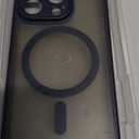 Temdan Designed for iPhone 17 Pro Case, [Built-in Invisible Kickstand][Compatible with MagSafe][Military Grade Shockproof] Slim Translucent Matte Phone Case for iPhone 17 Pro 6.3 inch (Black)