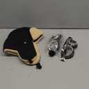Trapper Hat Winter Hats for Men Aviator Hat with Goggles Fur Hunting Hat with Fur Ear Flaps (One Size, Black)
