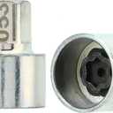 Wheel Lock Key, Sturdy Professional Anti Deformation Simple Installation Anti Theft Lugnut Socket Metal for Car(053)