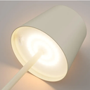 2-Pack LED Cordless Table Lamp with Rechargeable Battery, 3W 5500mAh, Stepless Dimming, Modern Portable Design for Restaurant, Dinner, Bedroom, Outdoor Use, IP54 Waterproof