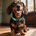 Kazazoo Reflective Dog Collar with Soft Padding Dog Collar for Medium & Small Dogs, No Pull, Heavy Duty, Adjustable Nylon Collar with Quick-Release Buckle, Walking Training-Green-S