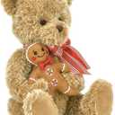 Bearington Christmas Stuffed Animals Christmas Teddy Bear Plush Gingerbread Man - Ginger & Brad 15"