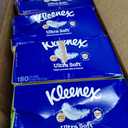 Kleenex Ultra Soft Facial Tissues, 8 Flat Boxes, 180 Tissues per Box, 3-Ply