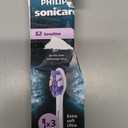 Philips Sonicare S2 Sensitive - Genuine Replacement Electric Toothbrush Heads, White, 3 Pack, HX6053/77