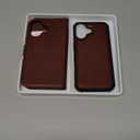 TUCCH 2-in-1 Detachable Wallet Case for iPhone 17 (6.3-inch) 2025, Wireless Charging | RFID Blocking 4 Card Holders | Wrist Strap | Kickstand | Magnetic | PU Leather Folio Cover | Chocolate Brown