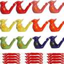 SOUJOY 12 PCS Bird Water Whistle, Ceramic Fun Birdie Call Whistle with Lanyard, Water Warbler Toys for Birthday Gift, Easter Gift, Water and Bath Play Fun, Outdoors