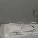 KES Ironing Board Hanger, Over The Door Ironing Board Holder, T-Leg Ironing Board Door Hanger for 1 3/4" Door, Metal Iron Holder White, HIR500B-WH