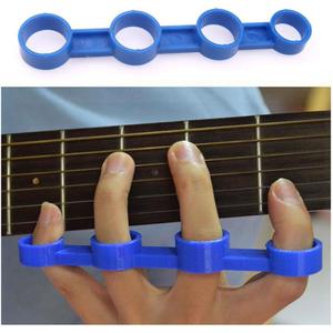 Vaguelly Finger Expansion Sleeves Guitar Trainer Tool for Beginners Improve Finger Span Flexibility Musical Instrument Accessories for Ukulele Piano Practice (Medium, Blue)