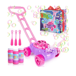 ArtCreativity Bubble Lawn Mower for Toddlers 1-3, Kids Bubble Machine for 1-Year-Old Girl Gifts, Summer Outdoor Push Gardening Toys for Kids Age 1 2 3+ Birthday Gifts for Preschool Girls