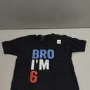 Bro I'm 6 Girls Boys Patriotic 6th Birthday T-Shirt, Size: XS Youth