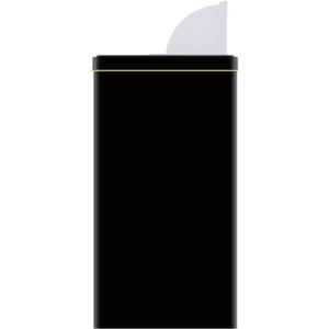 Square Yerbero, Portable Yerba Mate Storage Container, 500g Capacity, Pouring Spout Lid, Multi-Purpose Food Storage (Black)