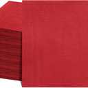 NatNarr 120 Pcs Cocktail Napkins Red Party Napkins Red Dessert Beverage Napkin Paper Napkin for Mothers Day, Birthday, Wedding, 5 x 5 Inch