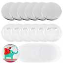 2.25 inch Blank Button Badge Maker Pin Parts Metal Large Button Shells Plastic Back Cover and Clear File Components DIY Crafts Arts Supplies for Buttons Maker Machine Presents Souvenirs 98 Pack