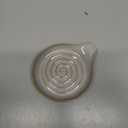 LAUCHUH Spoon Rest, 5" Large Spoon Holder for Stove Top Ceramic Spoon Rest Spatula Rest for Kitchen Utensils, Ladle, Coffee Spoons, Cooking spoons, Spatula, Tongs, Christmas, Unique Gray