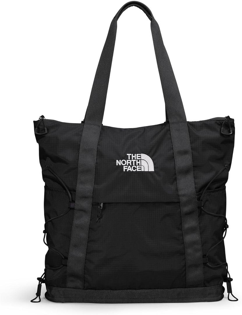 The North Face Borealis Tote Bag - Over Shoulder & Backpack Carry Options, Water Repellent, 16" Laptop Sleeve, TNF Black/ TNF Black-NPF, One Size