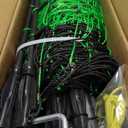 Electric Fence Netting, 42.5" H x 164'L, Electric Netting Fence for Cattle, Sheep, Goat, Hogs, Pre-Assembled, 14 Posts Double Spiked, Portable Livestock Nets Used in Backyards, Farms and Ranches