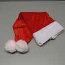 FOIMAS Christmas Chair Covers,2pcs Santa Hat Chair Back Cover Xmas Slipcover for Christmas Dinning Room Home Decoration Supply, Red