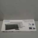 Wireless Keyboard and Mouse Ultra Slim Combo, TopMate 2.4G Silent Compact USB 2400DPI Mouse and Scissor Switch Keyboard Set with Cover, Batteries Included, for PC/Laptop/Windows/Mac  Rose Gold White