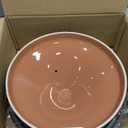 KooK Moroccan Tagine, Enameled Cast Iron Cooking Pot, Tajine with Ceramic Cone-Shaped Closed Lid, 3.3 QT, (Terracotta)