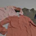 Gerber Baby-Girls 3-Pack Long Sleeve Shirts (4T, Green, Pink & Coral)