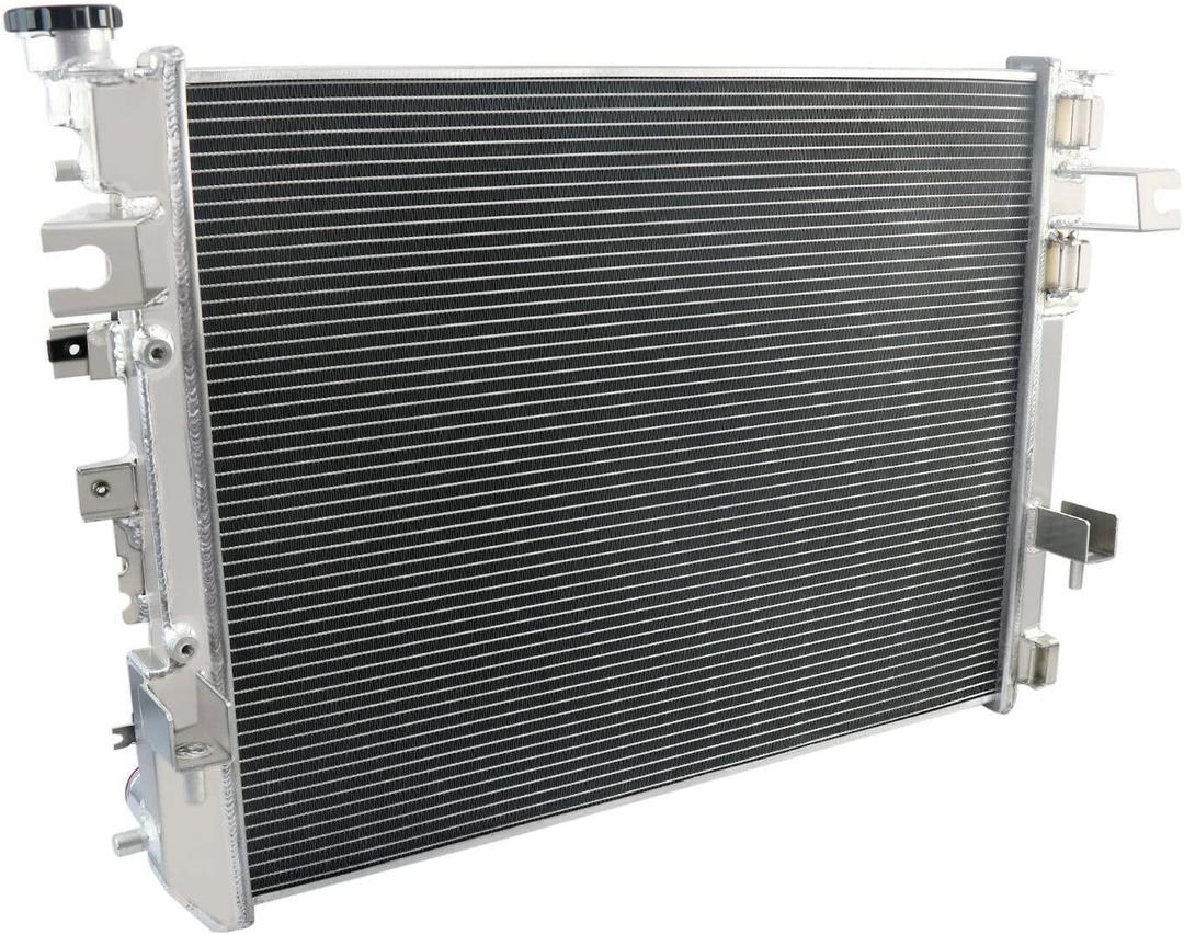 ALLOYWORKS 4 Row Aluminum Radiator For 2009-2018 Dodge Ram 1500 2500 3500 Pickup 3.7L 4.7L 5.7L V6 V8