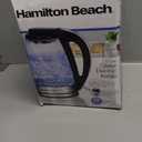 Hamilton Beach 1.7L Electric Kettle, Water Boiler & Heater, LED Indicator, Built-In Mesh Filter, Auto-Shutoff & Boil-Dry Protection, Cordless Serving, Clear Glass (40864)