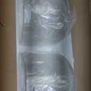 2-Pack Pendant Lights Kitchen Island, 7" Matte Black Hanging Lights Fixtures with Clear Glass Shade, Modern Kitchen Pendant Lighting Over Island for Dining Room, AD-24024-1P2-BK