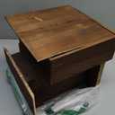 6 Pack Wooden Risers Display Stands Rustic Wood Cake & Cupcake Stands for Party Square Food Risers for Buffet Wooden Crates for Display Home Decor