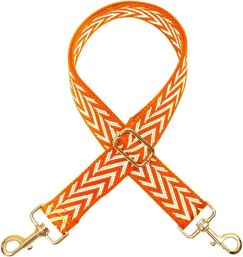 Purse Straps Replacement Crossbody Twill Purse Strap Adjustable Bag Strap for Crossbody Bag Shoulder Bag Silver Clasp Orange